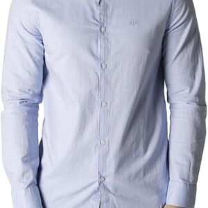 Armani Exchange Men's Sky Blue Button Down